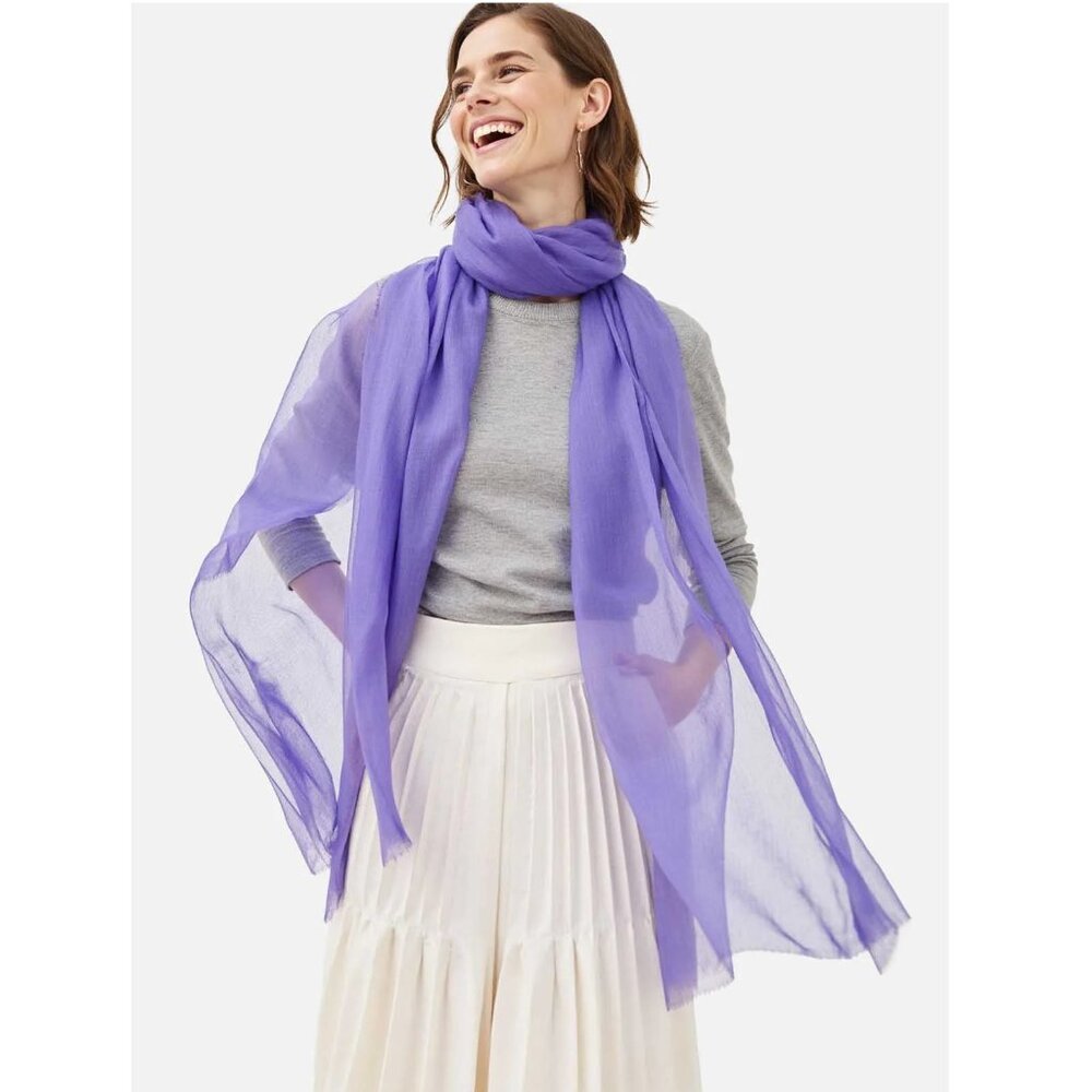 Ovcio Featherlight Lavender Cashmere Scarf